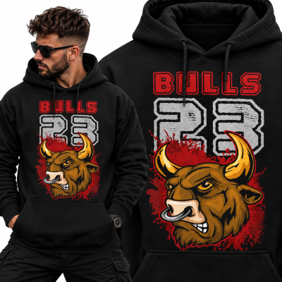 BLUZA Z KAPTUREM NA SIŁOWNIĘ   BULLS